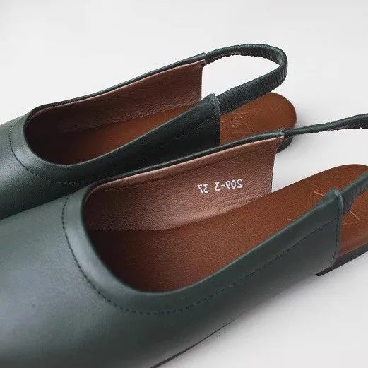 Square Toe Comfortable Sandals Flat Handmade Shoes
